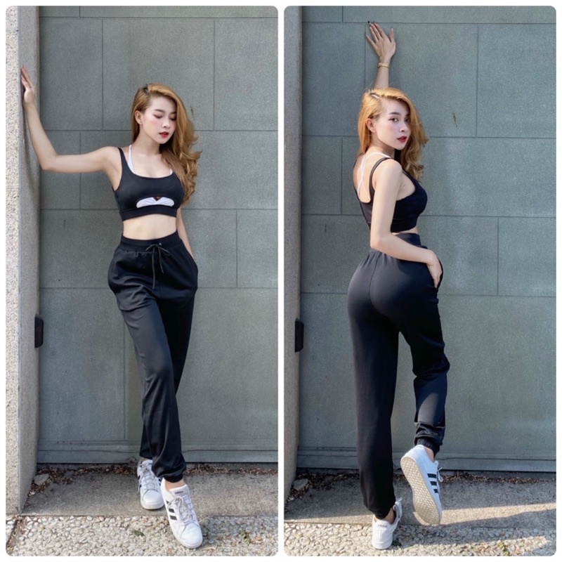 SET ĐỒ TẬP DÀI JOGGER ÁO BRA HOTTREND