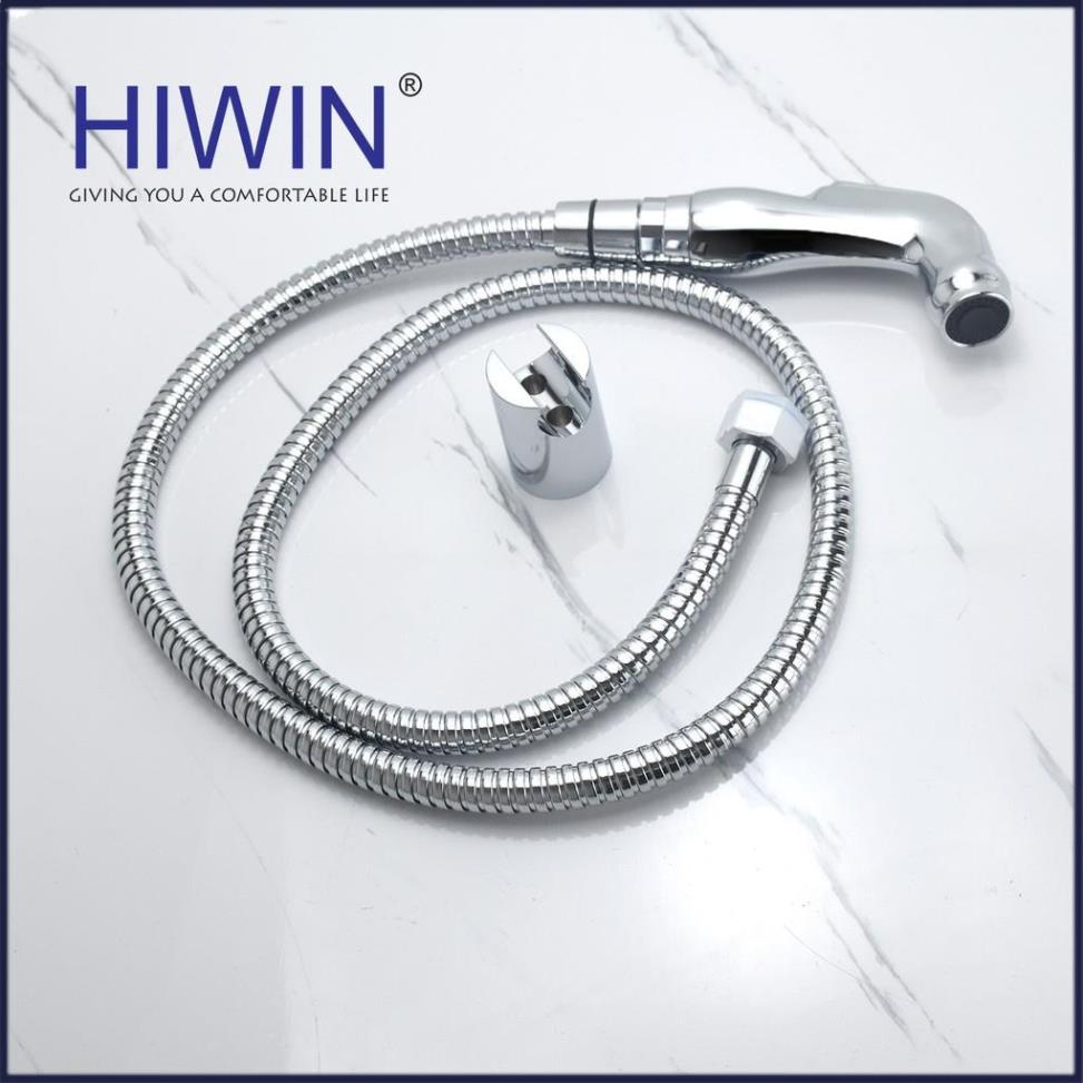Bộ vòi xịt vệ sinh đa năng chất liệu nhựa ABS mặt gương cao cấp HIWIN PJF-101M
