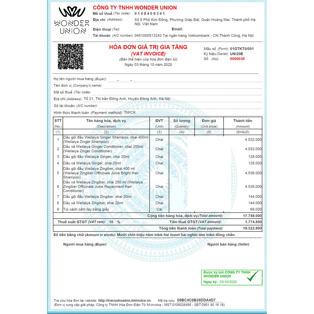 Bộ dầu gội đầu Weilaiya ngăn rụng, kích thích mọc tóc mini size (20+20ml) | BigBuy360 - bigbuy360.vn