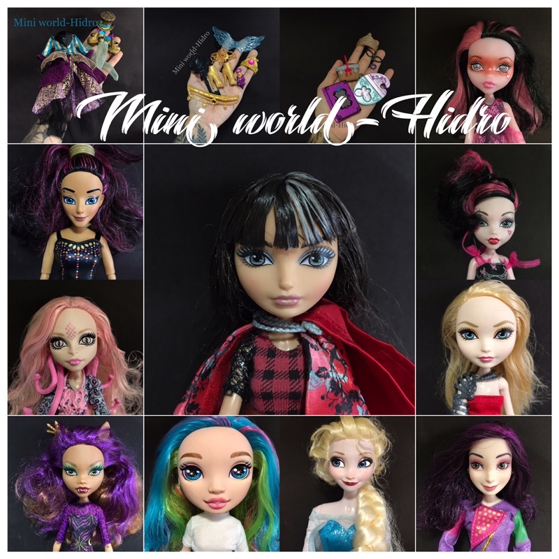 Búp bê MH chính hãng, full đồ. Búp bê monster high. Combo Elsa Disney hậu duệ rainbow phụ kiện