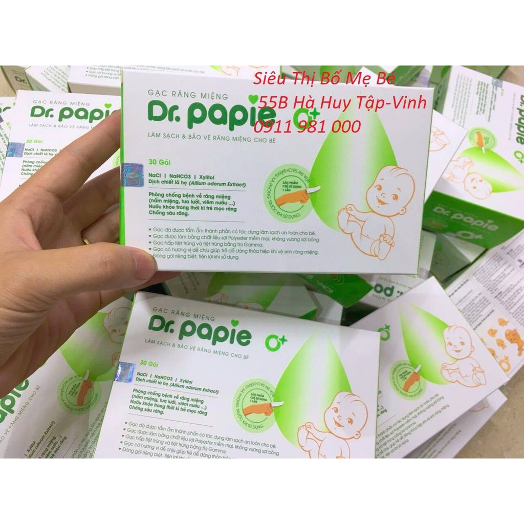 Gạc rơ lưỡi DR Papie