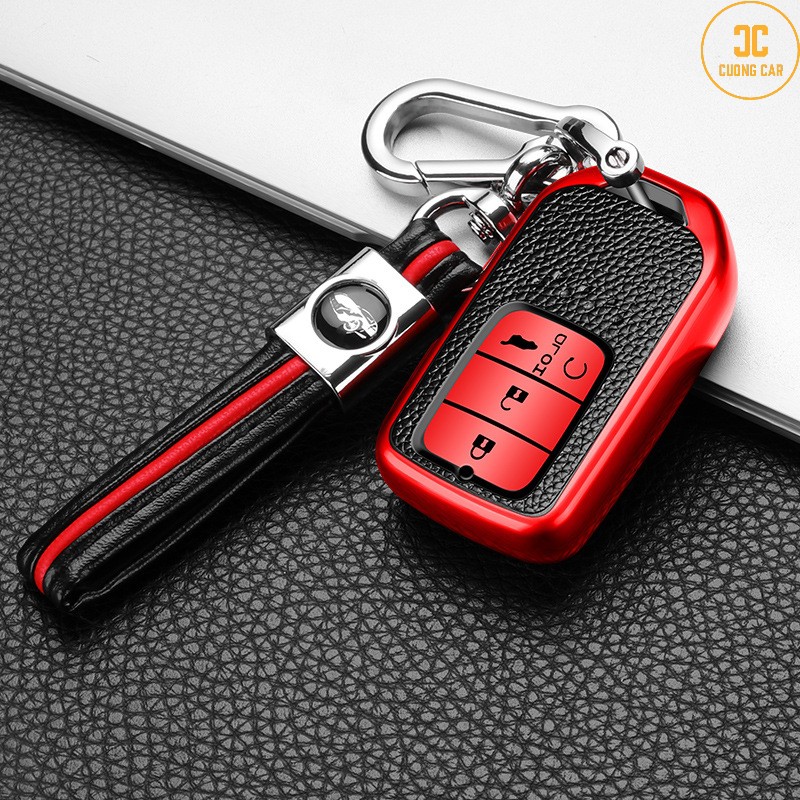 Ốp khóa xe Honda City, Civic, CRV, Accord, HRV - Chất liệu Da TPU