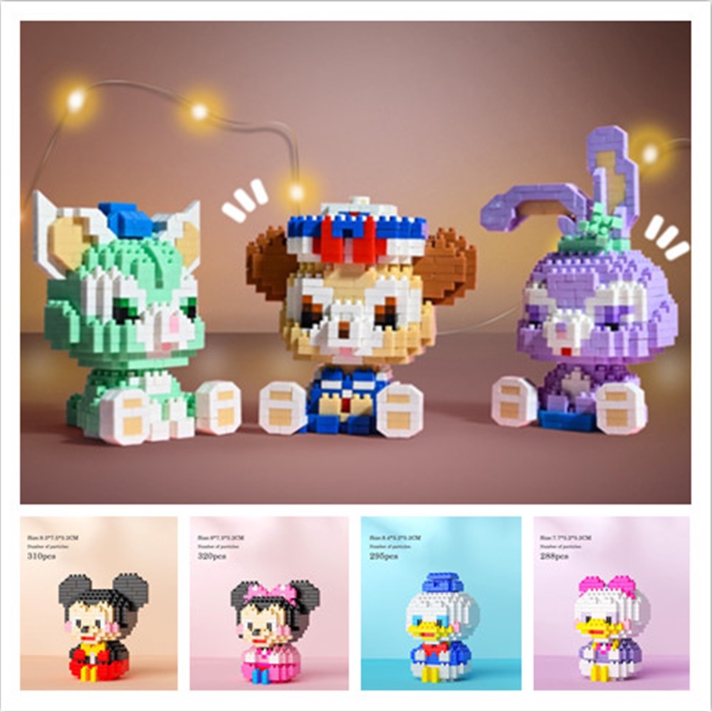 Đồ chơi xếp hình lego mini hình chú thỏ dễ thương DIY