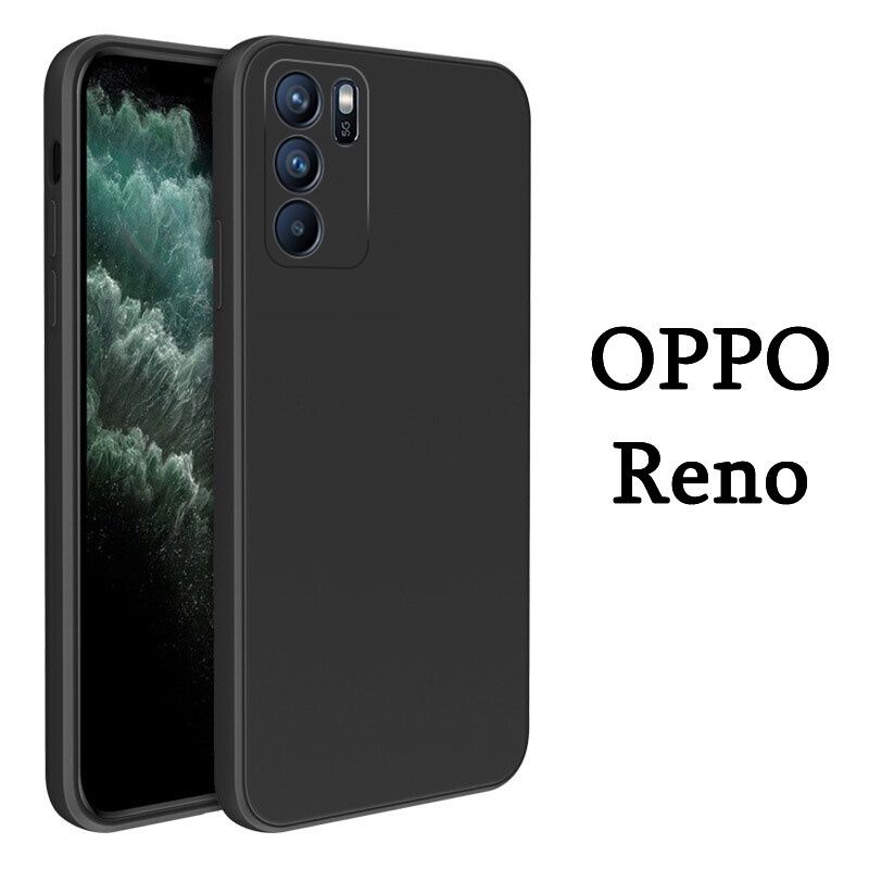 Ốp điện thoại dẻo màu đen cho OPPO Reno 6 5G / Reno 6 / reno 6 pro 5G