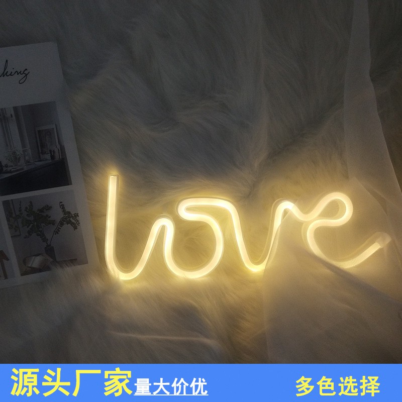 Đèn Led trang trí Hình chữ LOVE (Decor phòng) - Trang trí góc học tập, bàn làm việc