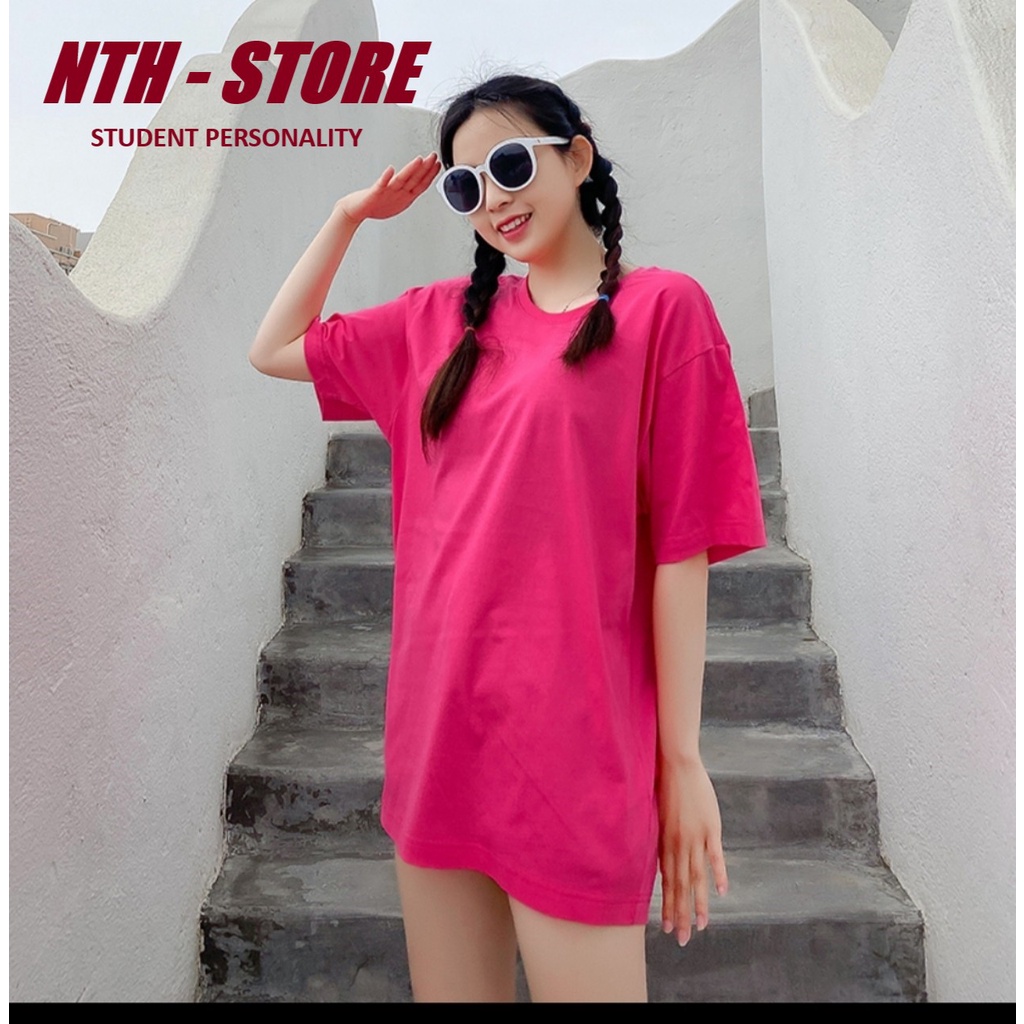 Áo phông Nelly Heybig mẫu trơn - MÀU HỒNG ĐẬM