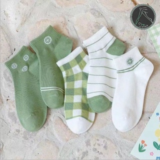 Tất vớ cổ ngắn lime