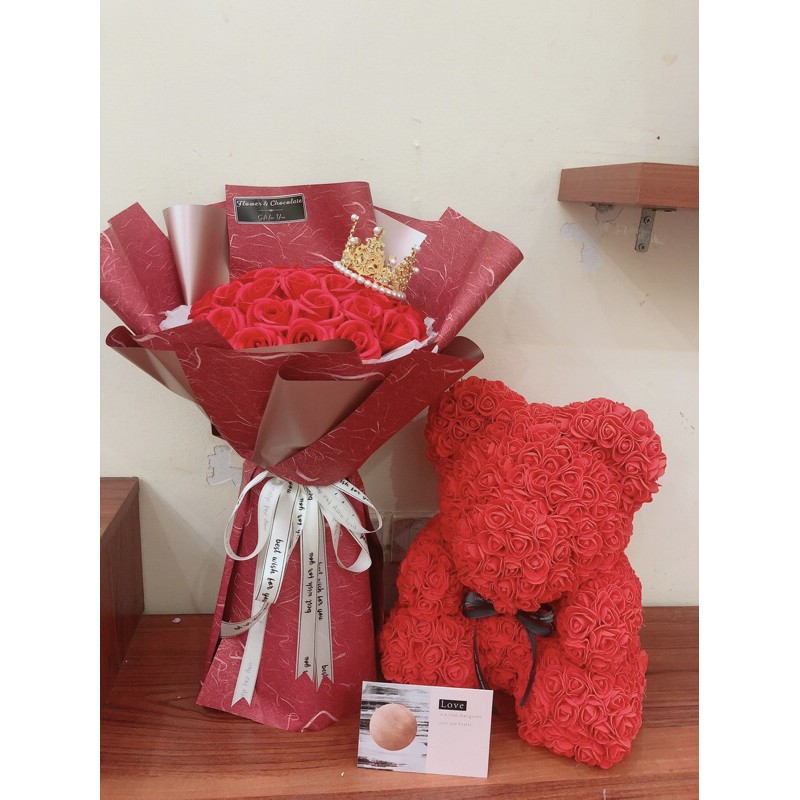 Hoa sáp đỏ Valentine, hoa sáp sinh nhật, hoa sáp đẹp