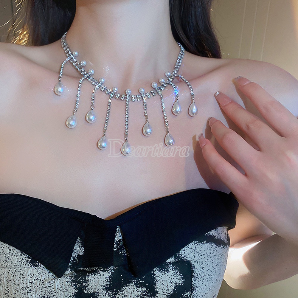 Vòng cổ Chuỗi Ngọc Trai Sang Trọng Thời Trang
