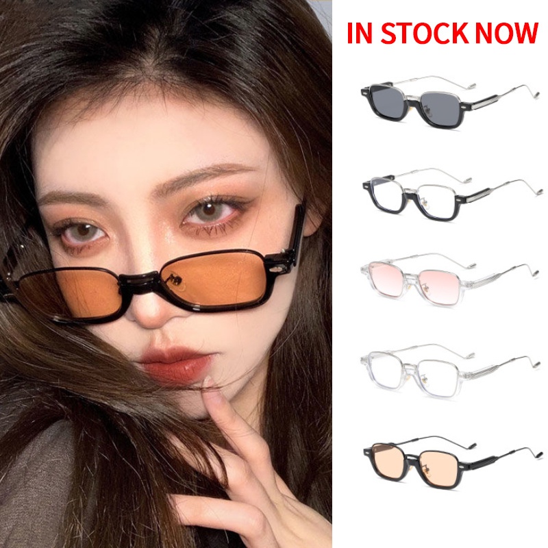 Kính mát gọng kim loại oval chống tia UV400 phong cách Hàn Quốc thời trang dành cho cả nam và nữ