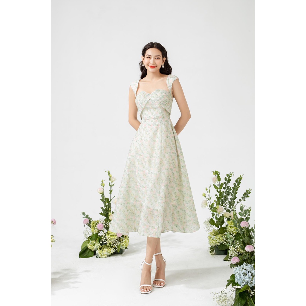 TIELA Đầm váy hoa xếp kiểu - Josie Dress