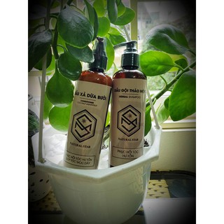 #combo dầu gội + dầu xả thảo mộc natuaral star: giúp tóc phục hồi hư tổn, suôn, mềm, mượt
