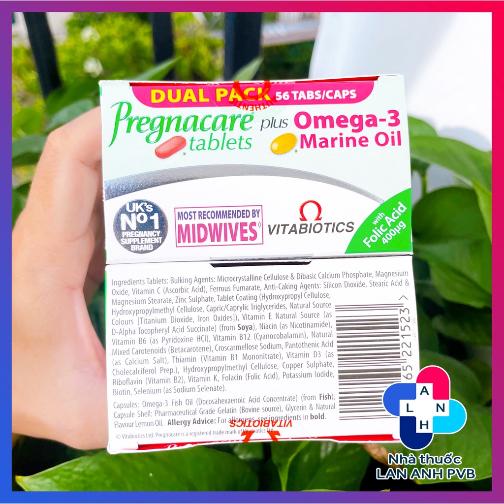PREGNACARE PLUS OMEGA-3  - Vitamin bầu chăm sóc dinh dưỡng trọn vẹn thai kì.