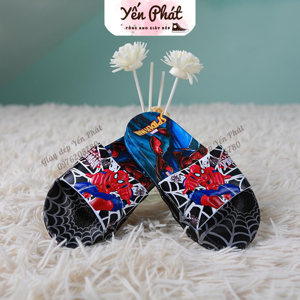 [Ảnh thật] Dép Bé Trai Hình Siêu Nhân Nhện Đủ Size 26-35 (Bé 2-8-9 Tuổi)