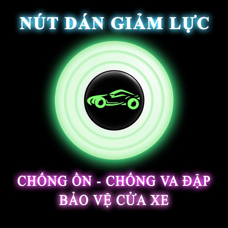 Nút Dán Giảm Lực Đóng Cửa Xe Ô Tô, Miếng Dán Chống Sốc - Bảo Vệ Xe