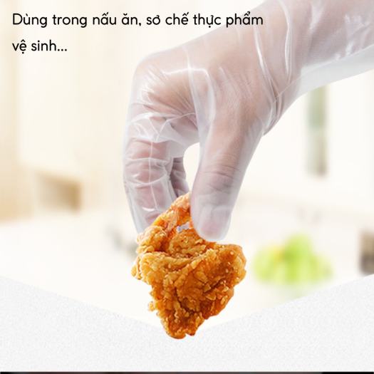 HỘP 100C - Găng tay y tế, làm bếp không bột TPE siêu dai, siêu an toàn, găng tay tpe
