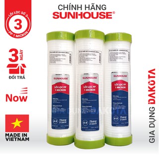 Lõi lọc thô số 3 chính hãng Sunhouse, lõi lọc 10 inch cho máy lọc nước RO