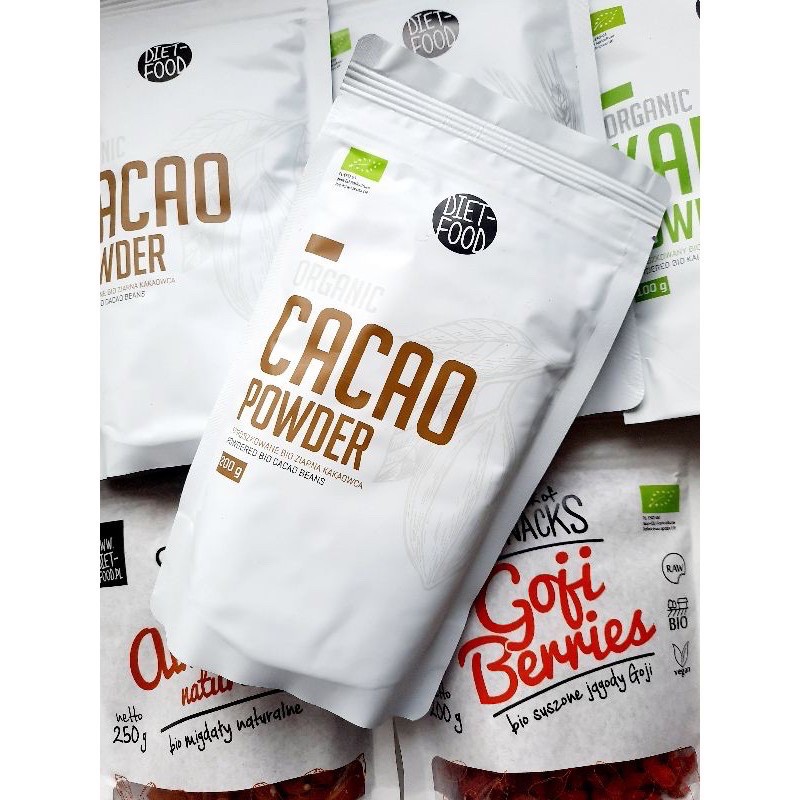 Bột cacao nguyên chất hữu cơ Diet food 200g