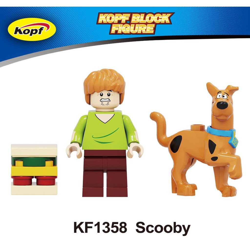 Minifigures Nhân Vật Trong Phim Hoạt Hình Chú Chó Siêu Quậy Scooby Doo Mẫu Mới Ra KF1358