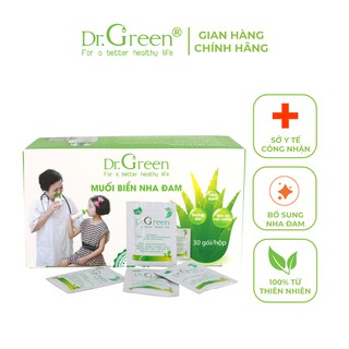Muối Biển Nha Đam Dr.Green| Hộp 30 gói| Rửa mũi cho bé và người lớn| Hiệu quả với viêm mũi dị ứng, viêm mũi xoang