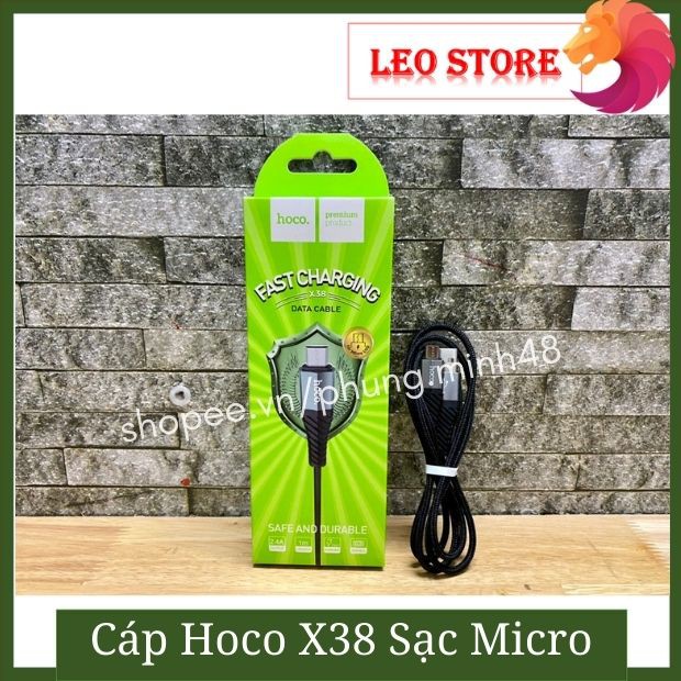 Dây cáp sạc nhanh Hoco X38 đầu Lightning/Type C/Micro USB sạc Iphone/Ipad/Samsung/Adnroid - Cam kết hình thật