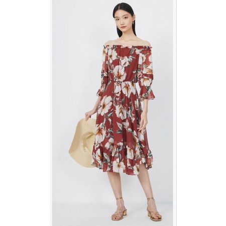 Váy voan hoa Vero Moda chính hãng sale
