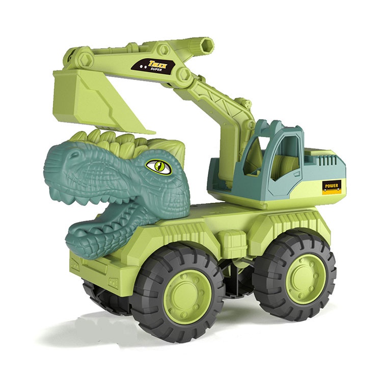 Bộ 4 Xe Đầu Rồng Hot Hit  Bằng Nhựa Cao Cấp Cho Bé