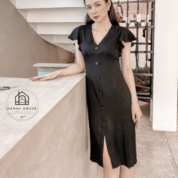 [Có ảnh + clip thực]Váy midi dáng suông chấtt mát The Adore | BigBuy360 - bigbuy360.vn