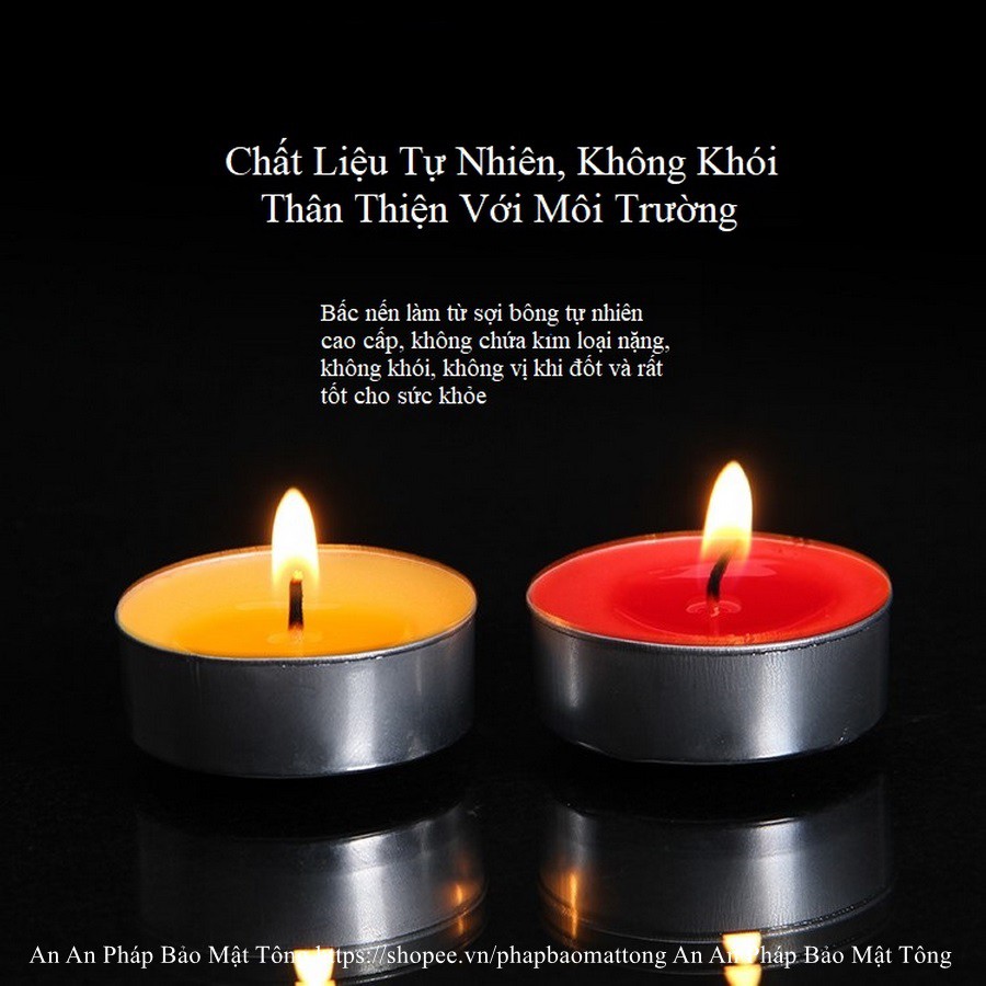 Nến Bơ Viên Loại 2h-4h-8h-12h  Bơ Vàng Và Đỏ