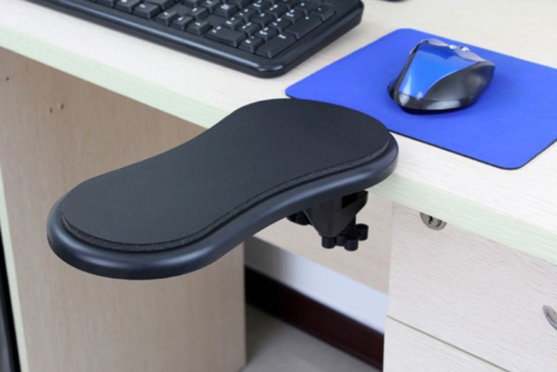 YXA❤ Rotating Computer Arm Rest Pad Adjustable PC Wrist Rest Hand Bracket Home Office Mouse Pad