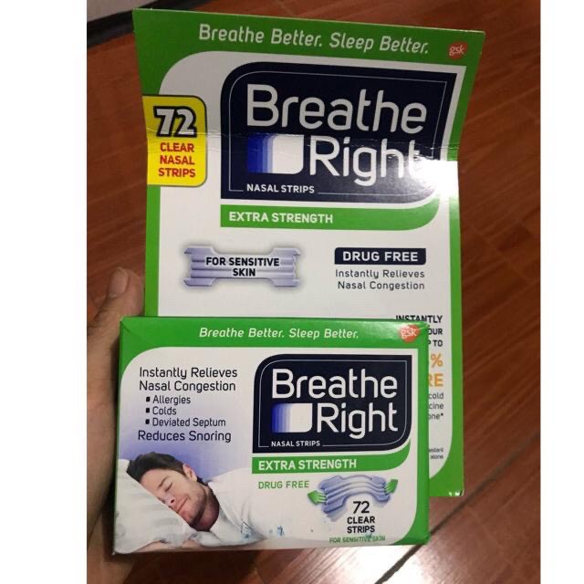 Miếng dán chống ngáy Breathe Right - mỹ- Tách lẻ