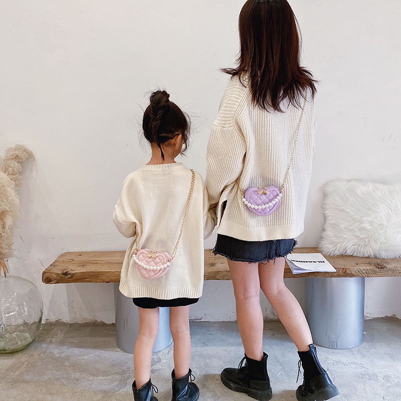 Ví đựng tiền xu YADOU có thể đeo chéo nhỏ gọn trong lòng bàn tay dễ thương cho bé gái