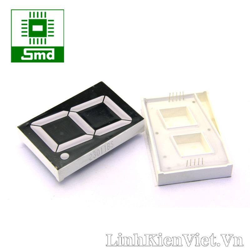 Led 7 thanh màu đỏ dương chung kích thước 2.3 inch