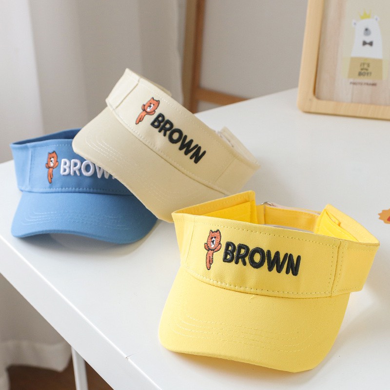 Mũ Lưỡi Trai Nón Kết Kaki Tennis Gấu Brown 458 Phong Cách Ulzzang Form Unisex Nam Nữ - Hazo