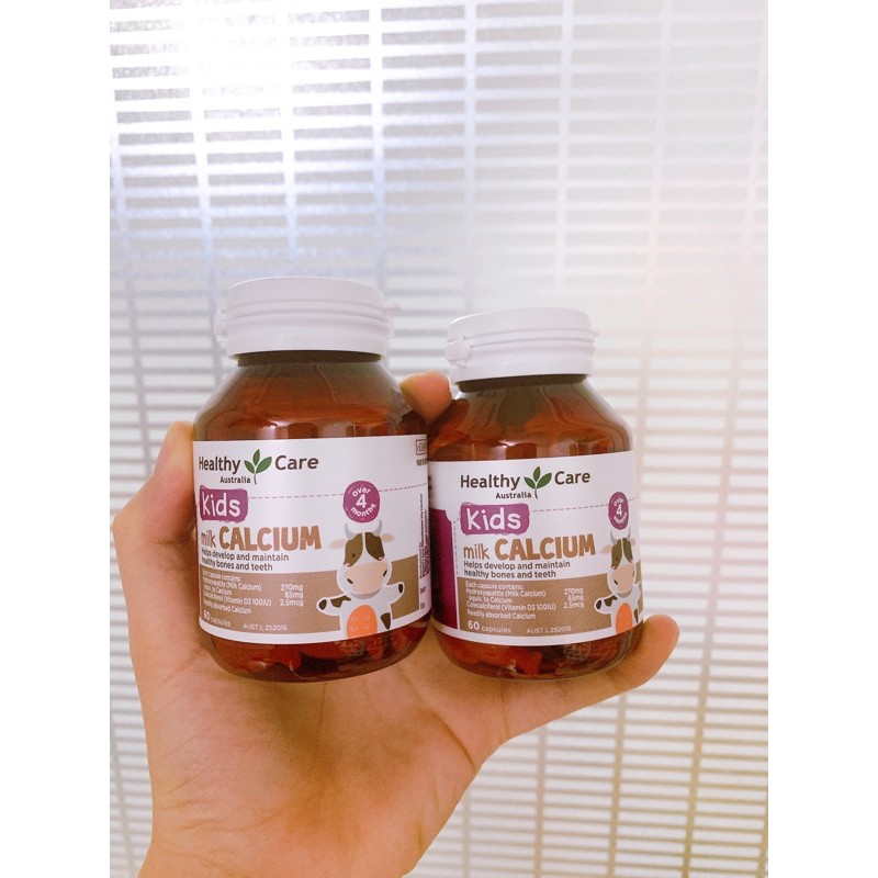 Canxi Sữa Milk Calcium Healthy Care 60 viên - Xuất xứ Úc