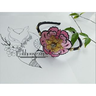 Cài Tóc Hanbok mẫu thêu bướm hoa