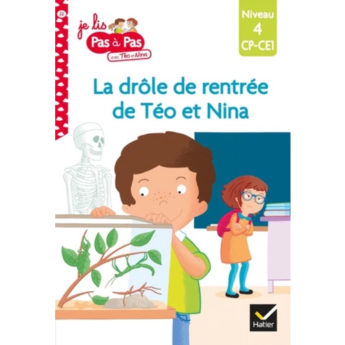 Sách tập đọc tiếng Pháp dành cho thiếu nhi - Teo Et Nina Cp Ce1 Niveau 4 Drole Rentree (trình độ 4)