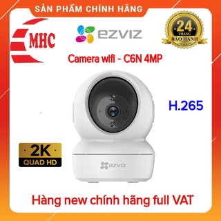 Camera wifi thông minh ezviz c6n 4mp 2k h265 chính hãng full box bh 2 năm
