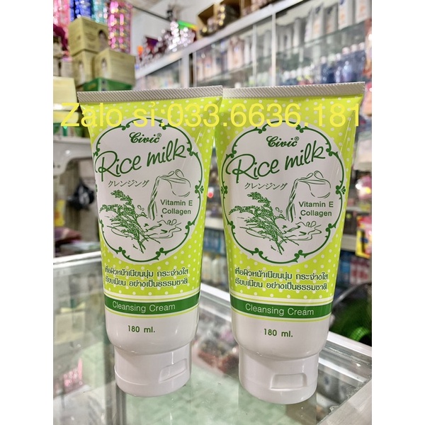 Sữa rửa mặt Gạo Rice milk Thái Lan chai 180ml