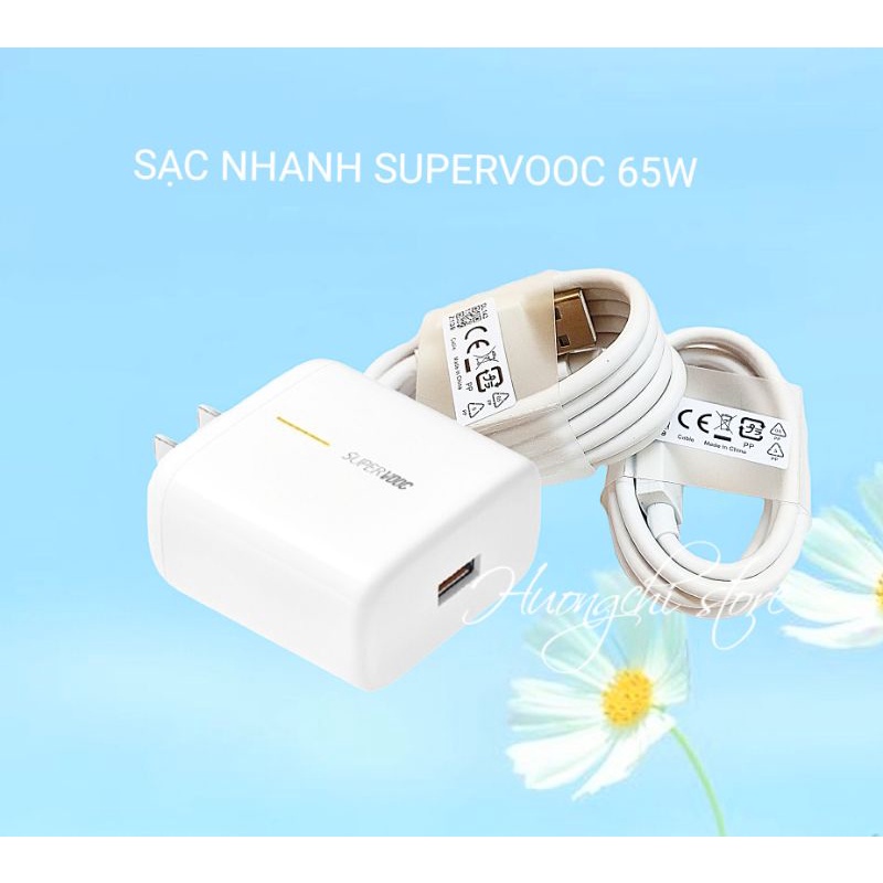 Bộ Sạc Cáp OPPO 65W SUPERVOOC