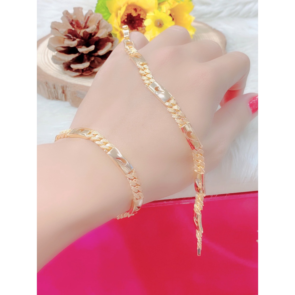 Lắc Tay Nữ Mạ Vàng 18k Sang Trọng UHA L42 - L43