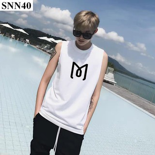 Áo thun ba lỗ nam in chữ m cách điệu phong cách cực hot - snn40