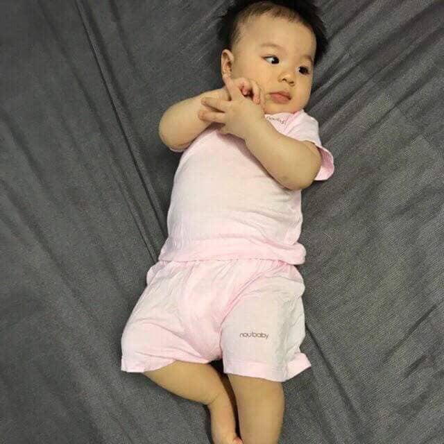 Bộ Cộc Tay Noubaby Cho Bé Sơ Sinh Từ 3-13kg, Vải Cotton Mềm - Đẹp - Thấm Hút Mồ Hôi Tốt - 𝐁𝐎𝟐𝟖