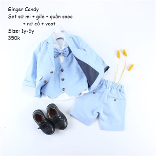 Set quần áo 5 chi tiết cho bé trai