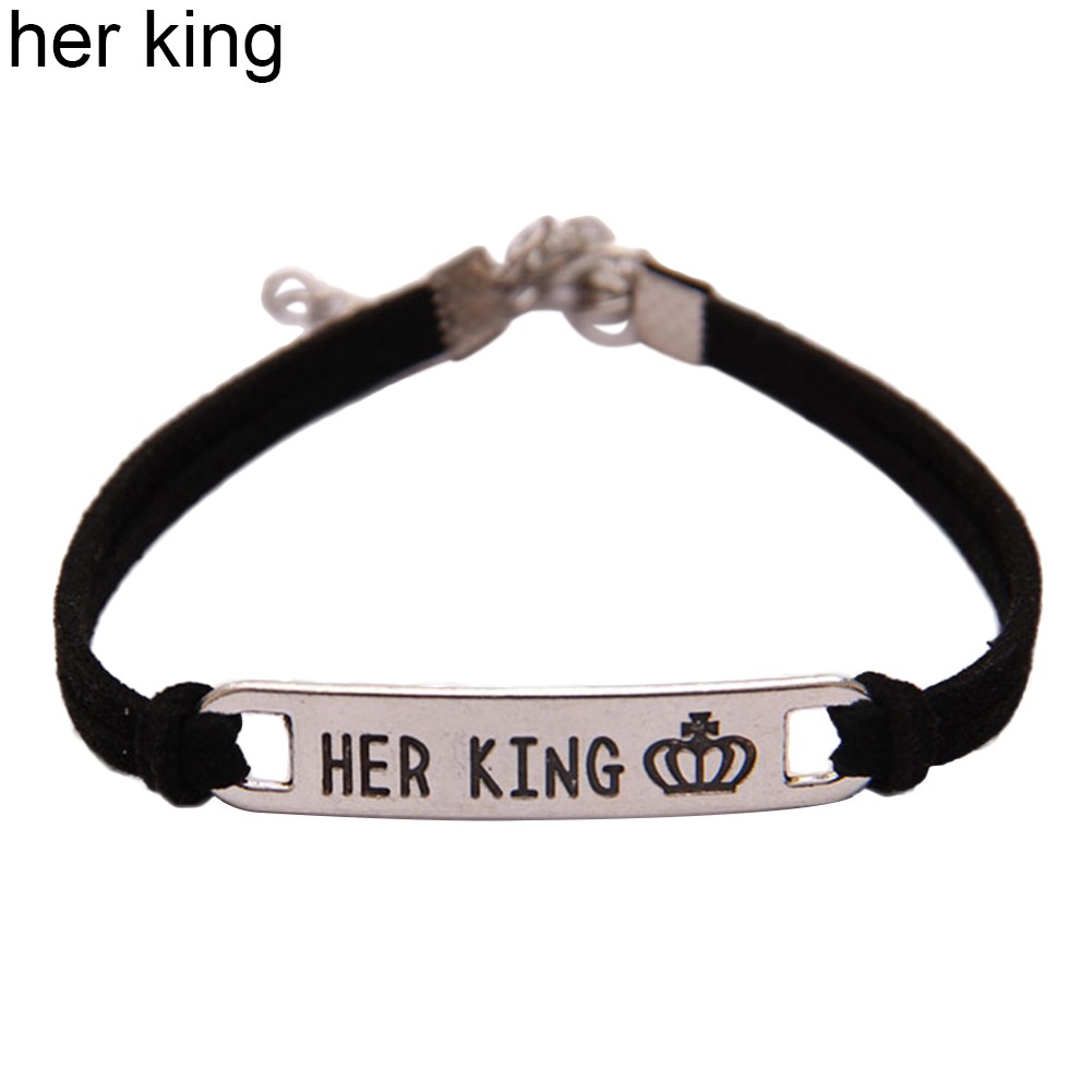 Vòng tay cặp đôi mặt khắc chữ trẻ trung cho nam/nữ | BigBuy360 - bigbuy360.vn