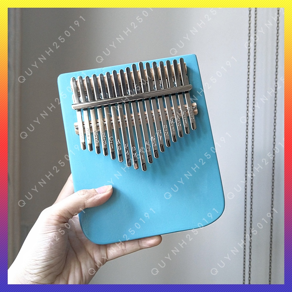 Đàn kalimba 17 phím gỗ nguyên tấm cao cấp âm vang hay - QLBD1316