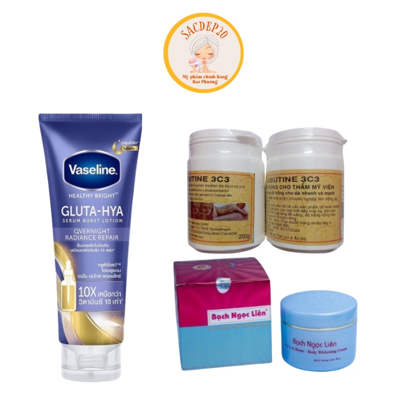 Combo 3 món ( bạch Ngọc liên xanh+abutin+dưỡng vaseline)