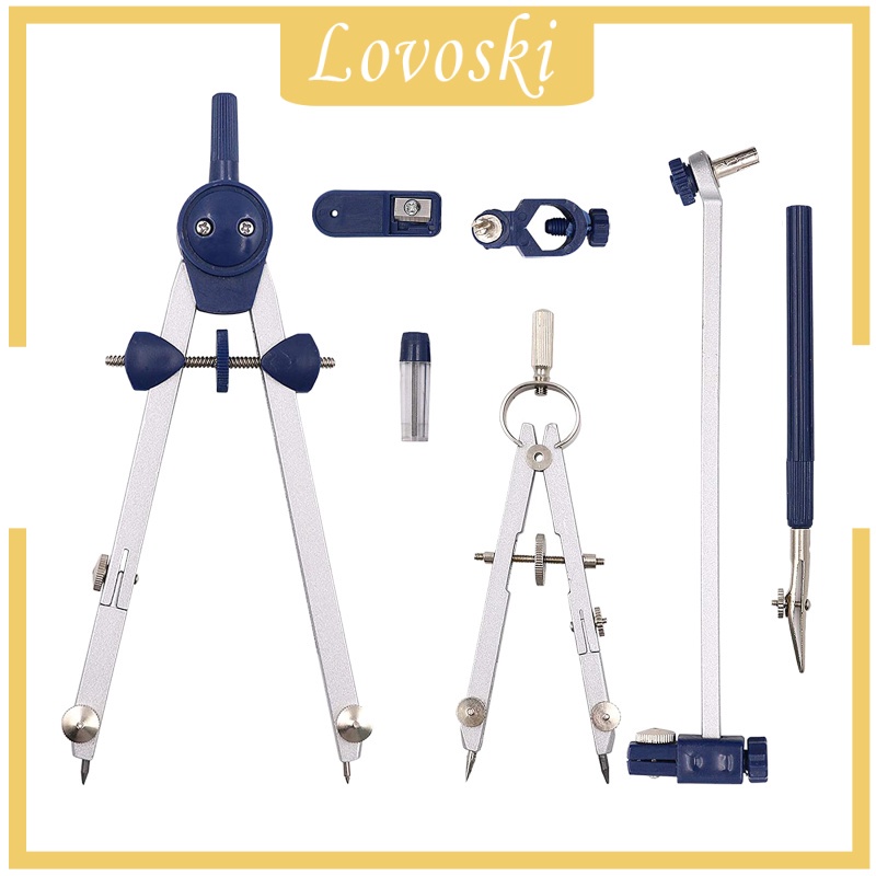 Bộ 7 La Bàn Vẽ Hình Tròn Tùy Chỉnh Tiện Dụng