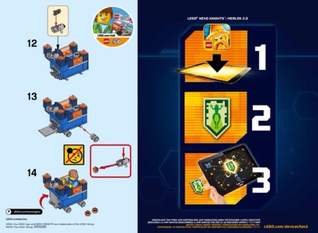 Lego Nexo knights 30372 - Đồ chơi lắp ghép pháo đài Mini của Robin