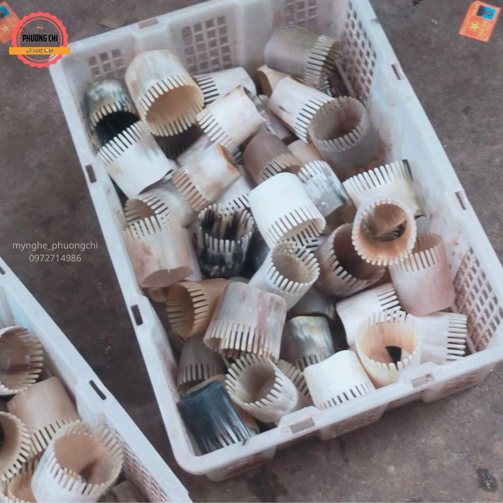Lược sừng gội đầu vò đầu dưỡng sinh, ống mát xa đầu | Mỹ nghệ phương chi